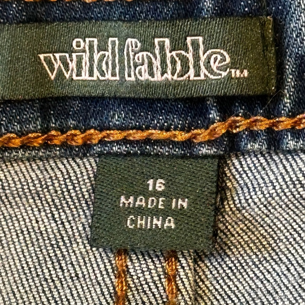 Wild Fable V front jeans size 16 - Picture 6 of 8